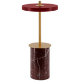 Asteria Move Mini Portable Lamp Red Marble By UMAGE - Side View