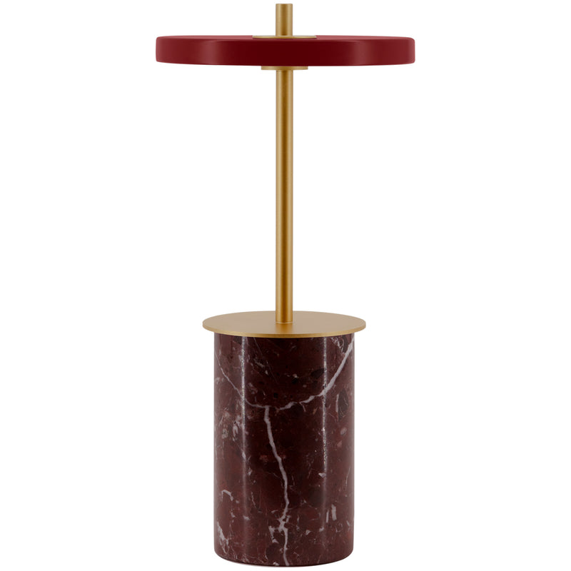 Asteria Move Mini Portable Lamp Red Marble By UMAGE