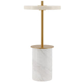 Asteria Move Mini Portable Lamp White Marble By UMAGE