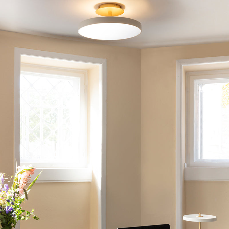 Asteria Up Medium Ceiling Light Pearl White By UMAGE - Lifestyle View