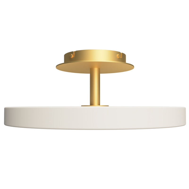 Asteria Up Medium Ceiling Light Pearl White By UMAGE - Side View