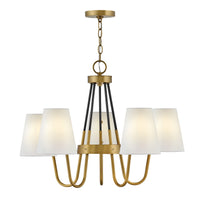 Aston Medium Single Tier Chandelier - Heritage Brass - by Hinkley