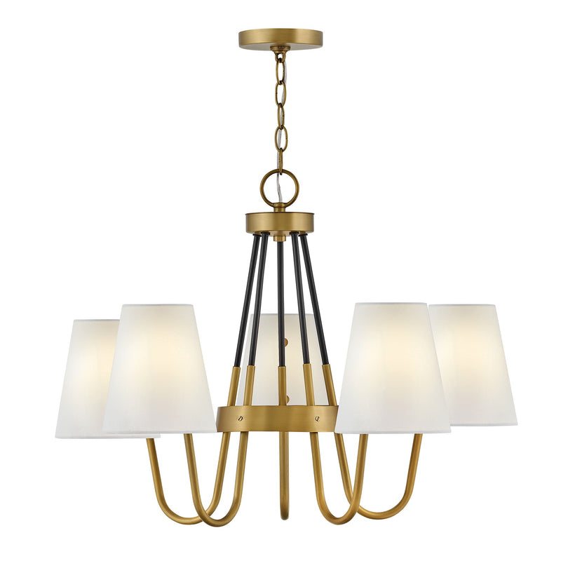 Aston Medium Single Tier Chandelier - Heritage Brass - by Hinkley