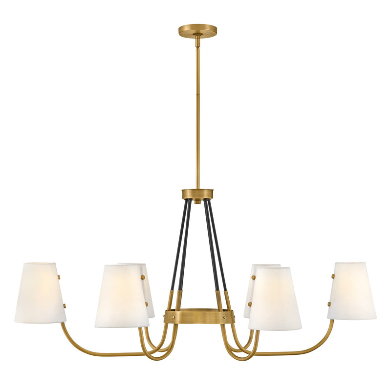 Aston Medium Six Light Linear - Heritage Brass - by Hinkley