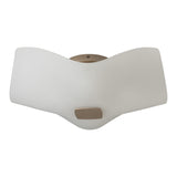 Astra Semi-Flush Mount, shown in Soft Gold, by Hubbardton Forge