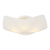 Astra Semi-Flush Mount in White by Hubbardton Forge