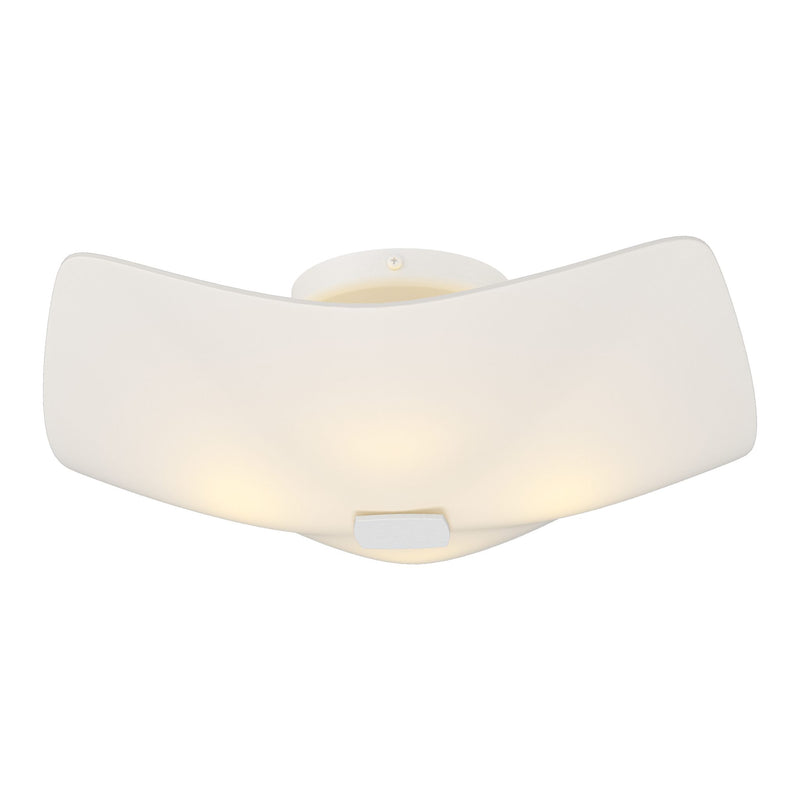 Astra Semi-Flush Mount in White by Hubbardton Forge