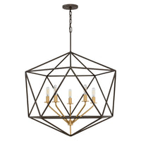 Astrid Medium Open Frame Chandelier - Metallic Matte Bronze - by Hinkley