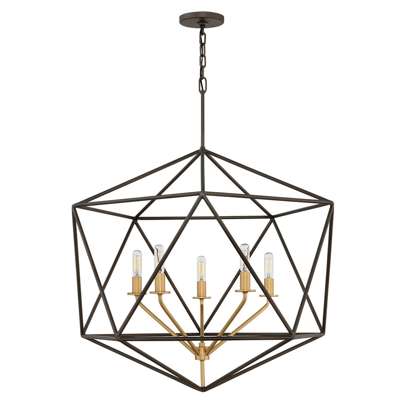 Astrid Medium Open Frame Chandelier - Metallic Matte Bronze - by Hinkley