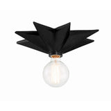 Astro Flush Mount 12'' Black Black