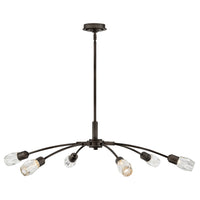 Atera Large Single Tier Chandelier - Black Oxide - by Fredrick Ramond