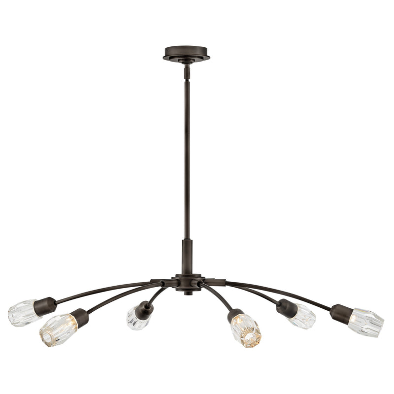 Atera Large Single Tier Chandelier - Black Oxide - by Fredrick Ramond