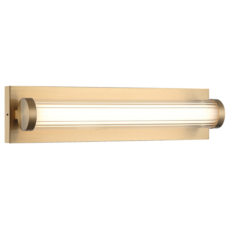 Athena Vanity Light Small Aged Gold Brass By Matteo