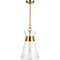 Atlantic Narrow Pendant — 10 5/8", Burnished Brass