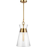 Atlantic Narrow Pendant — 10 5/8", Burnished Brass