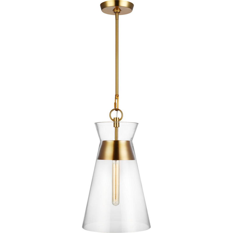 Atlantic Narrow Pendant — 10 5/8", Burnished Brass