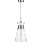 Atlantic Narrow Pendant — 10 5/8", Polished Nickel