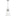 Atlantic Narrow Pendant — 10 5/8", Polished Nickel