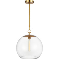 Atlantic Round Pendant — 16", Burnished Brass