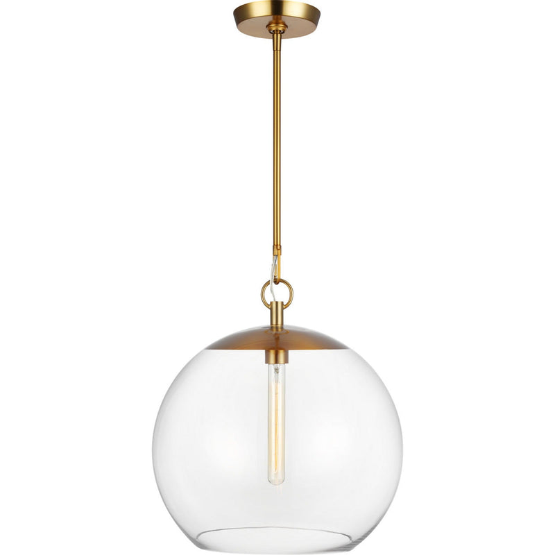 Atlantic Round Pendant — 16", Burnished Brass