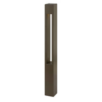 Atlantis Large Square 120v Bollard - Bronze - by Hinkley