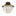 Atlas Outdoor Semi Flush Mount 13.5'' Matte Black + Textured Gold