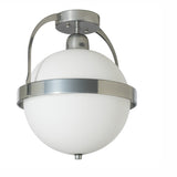 Atlas Semi-Flush Mount, shown in Sterling, by Hubbardton Forge