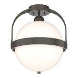 Atlas Semi-Flush Mount in Dark Smoke by Hubbardton Forge