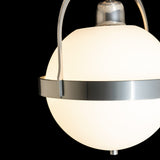 Atlas Semi-Flush Mount detail in Sterling, by Hubbardton Forge