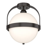 Atlas Semi-Flush Mount in Oil Rubbed Bronze by Hubbardton Forge