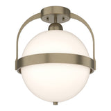 Atlas Semi-Flush Mount in Soft Gold by Hubbardton Forge