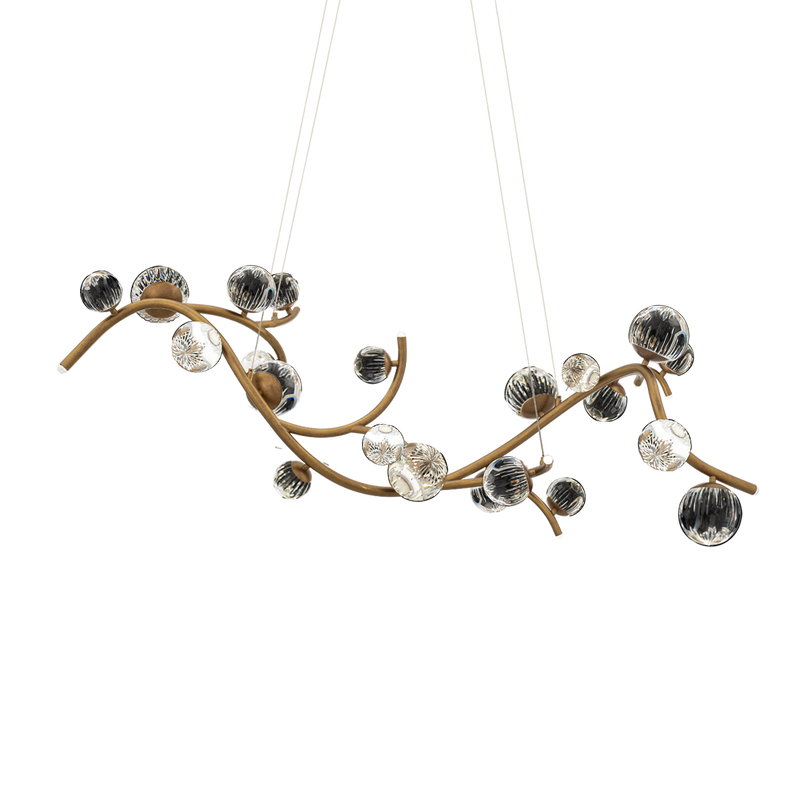 Audacity Linear Suspension by Schonbek Forever in Gold