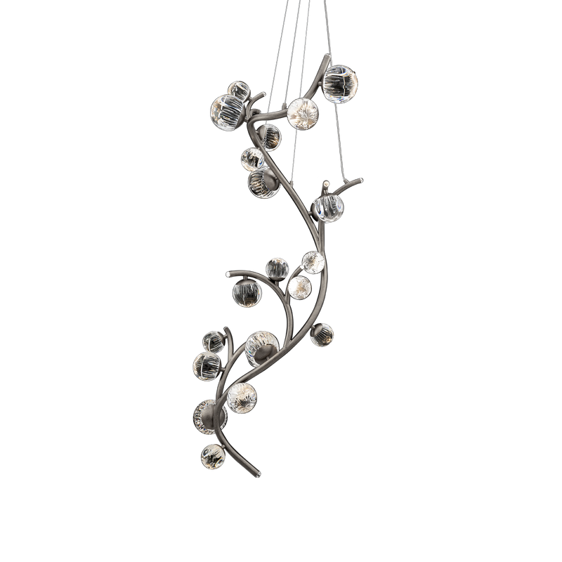Audacity Vertical Suspension by Schonbek in Antique Pewter