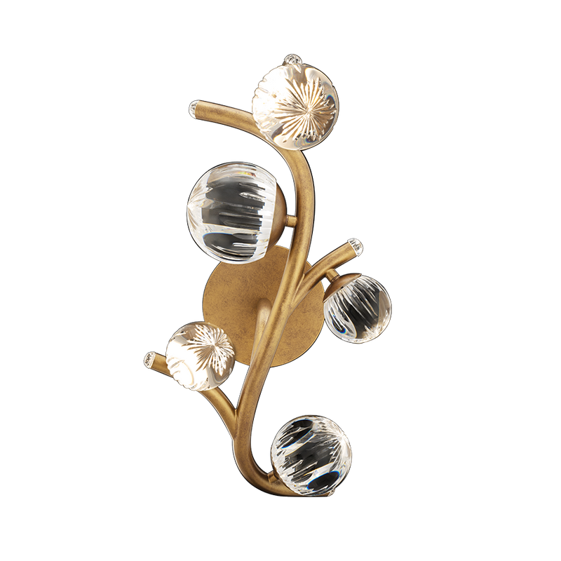 Audacity Wall Sconce by Schonbek in Gold