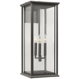Audley Outdoor Lantern Extra Large Antique Bronze Clear Glass By Generation Lighting 