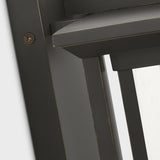 Audley Outdoor Lantern Large Antique Bronze Clear Glass By Generation Lighting - Detailed View2