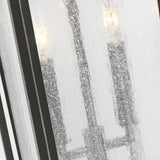 Audley Outdoor Lantern Large Antique Bronze Distresse Seeded Glass By Generation Lighting - Detailed View2