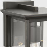 Audley Outdoor Lantern Medium Antique Bronze Clear Glass By Generation Lighting - Detailed View2