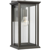Audley Outdoor Lantern Medium Antique Bronze Clear Glass By Generation Lighting