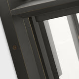 Audley Outdoor Lantern Small Antique Bronze Clear Glass By Generation Lighting - Detailed View1