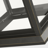 Audley Outdoor Lantern Small Antique Bronze Clear Glass By Generation Lighting - Detailed View2