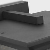 Audley Outdoor Lantern Small Textured Black Clear Glass By Generation Lighting - Deailed View1