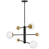 Auggie Chandelier Black By Lark Living - Side View