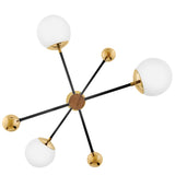 Auggie Chandelier Bright Brass By Lark Living - Down View
