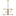 Auggie Chandelier Bright Brass By Lark Living - Front View