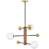 Auggie Chandelier Bright Brass By Lark Living - Side View2