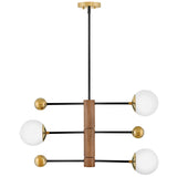 Auggie Chandelier Bright Brass By Lark Living - Side View3