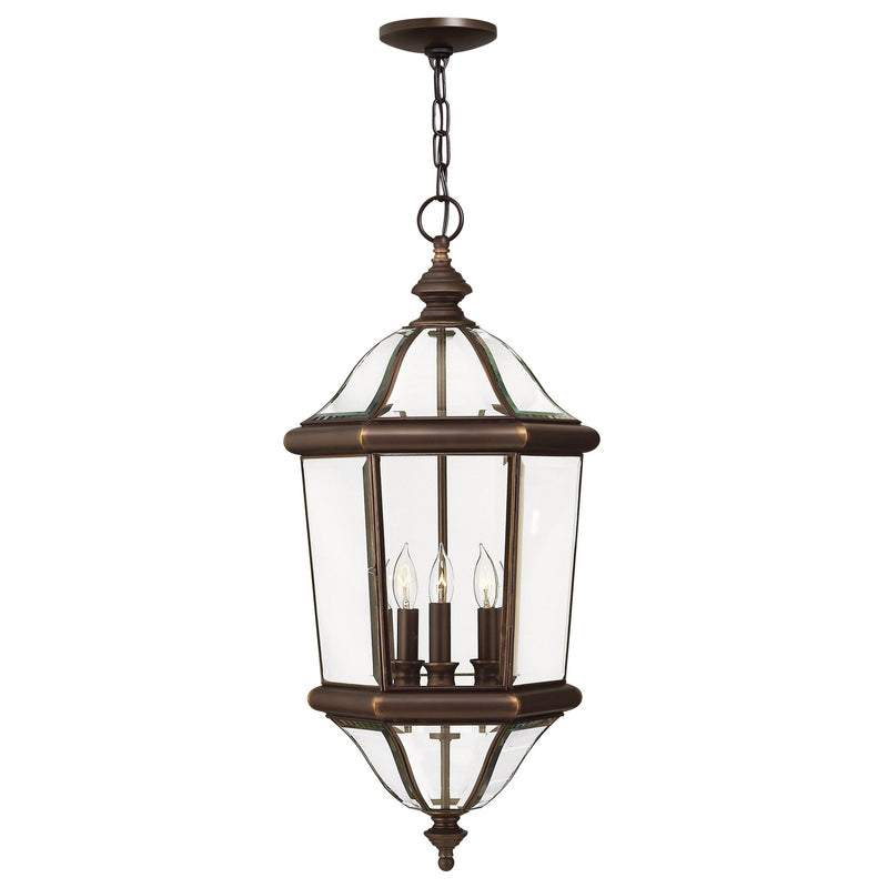 Augusta Large Hanging Lantern - Copper Bronze - by Hinkley