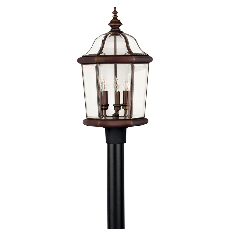 Augusta Large Post Mount Lantern - Copper Bronze - by Hinkley