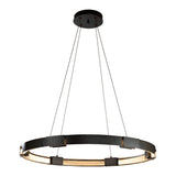 Aura LED Chandelier, shown in Dark Smoke, by Hubbardton Forge